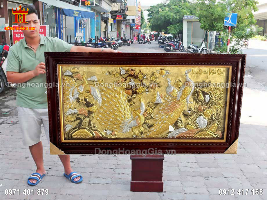 Đồng Hoàng Gia nhận chế tác tranh ngọc đường phú quý theo yêu cầu